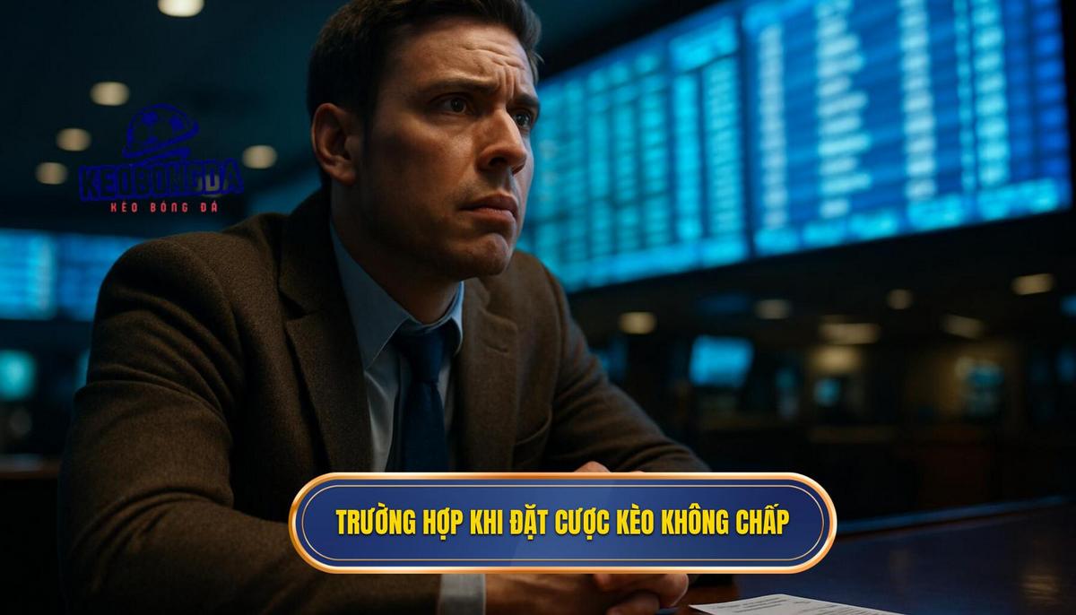 Các trường hợp xảy ra khi đặt cược kèo không chấp